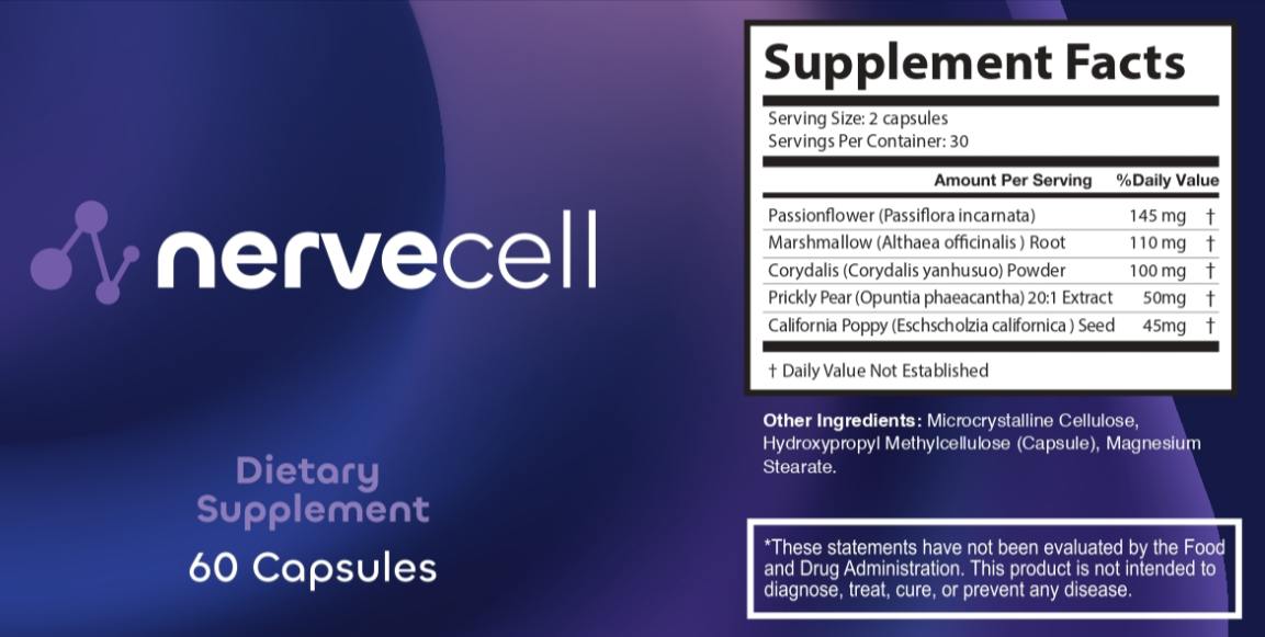 NerveCell Supplement Facts