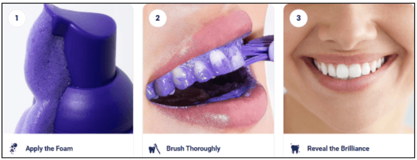 WellaWhite Teeth Whitening Foam How to use