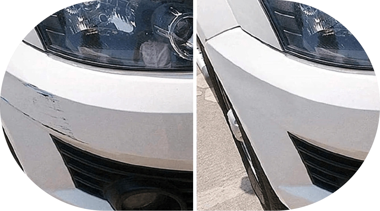 Drivio Nano Scratch Cloth Before After