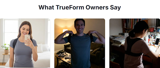 True Form Posture Corrector customer
